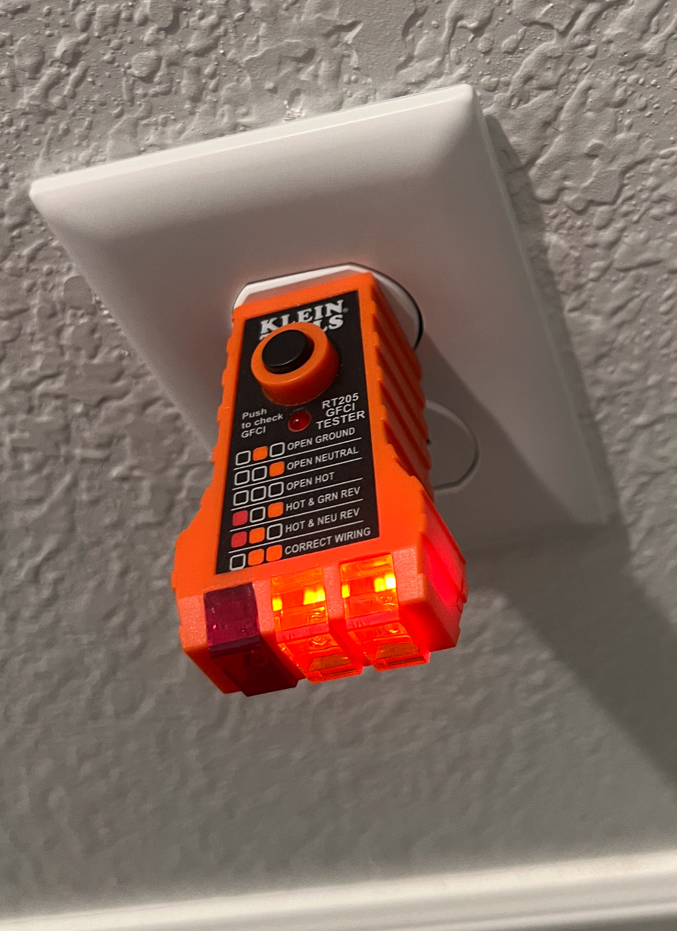 Outlet Testing Form GFCI outlet testing verification